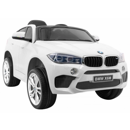 Autko BMW X6M na akumulator Biały JJ2199